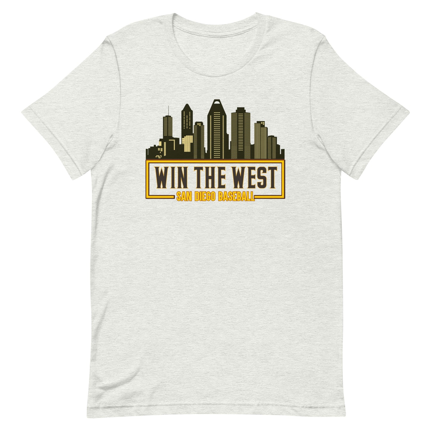 A-08 'Win the West' San Diego Baseball Cityscape Style Short-Sleeve Unisex T-Shirt