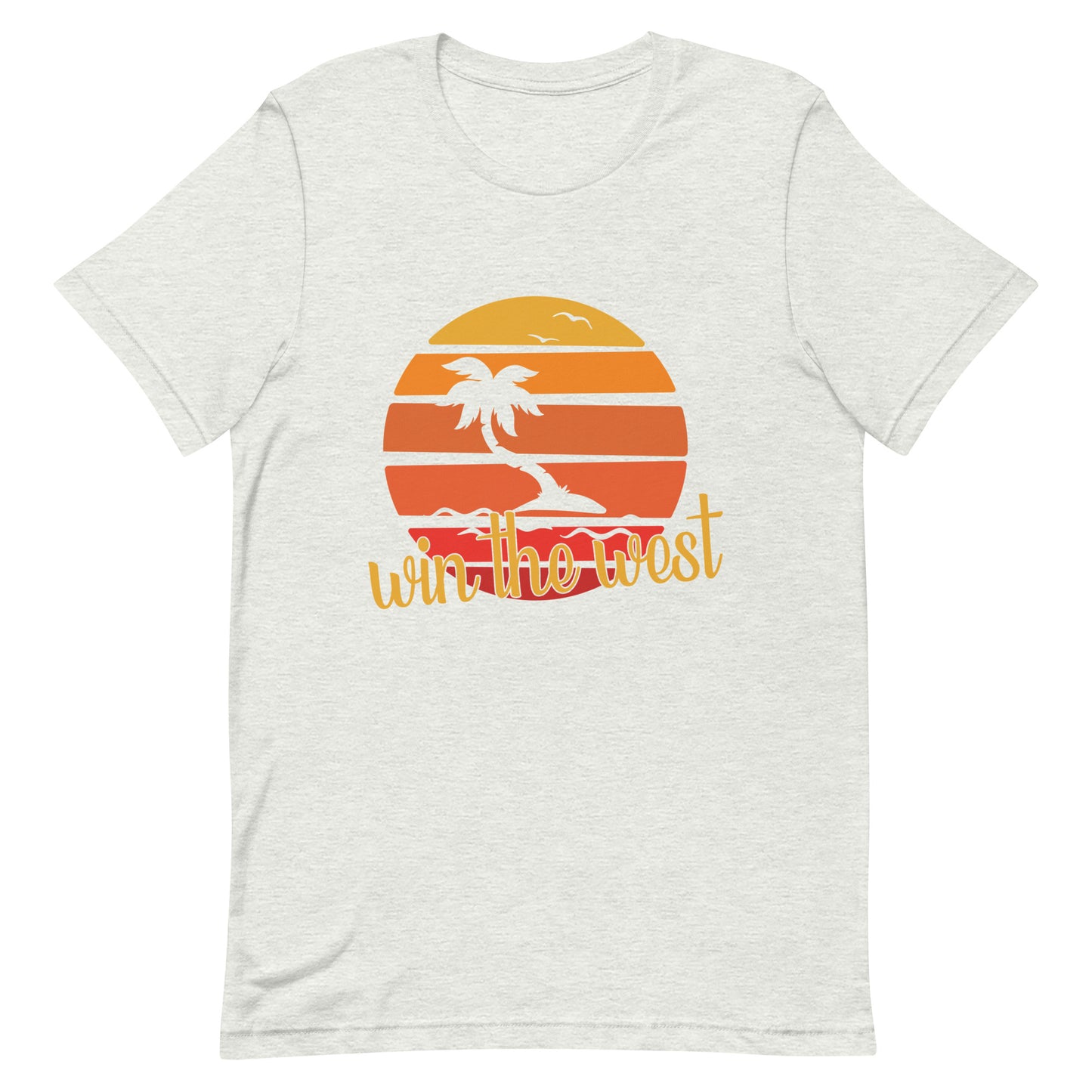 A-34 'Win the West' San Diego Palm Tree Style Short-Sleeve Unisex T-Shirt