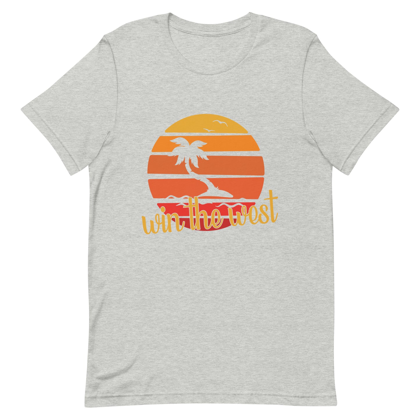 A-34 'Win the West' San Diego Palm Tree Style Short-Sleeve Unisex T-Shirt