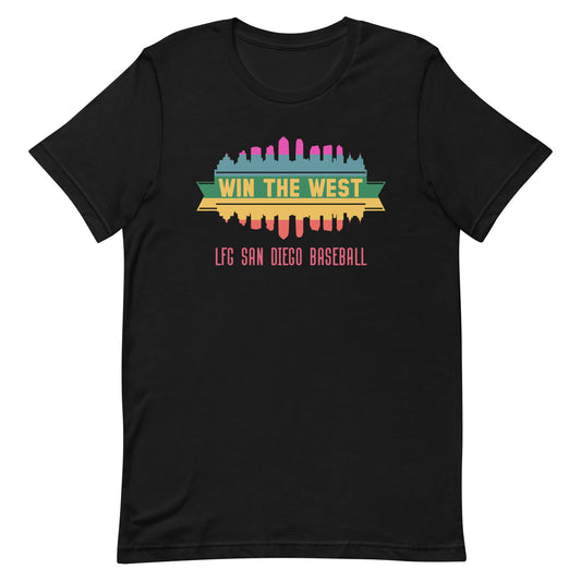 A-39 'Win the West' City Connect Cityscape Reflection Short-Sleeve Unisex T-Shirt