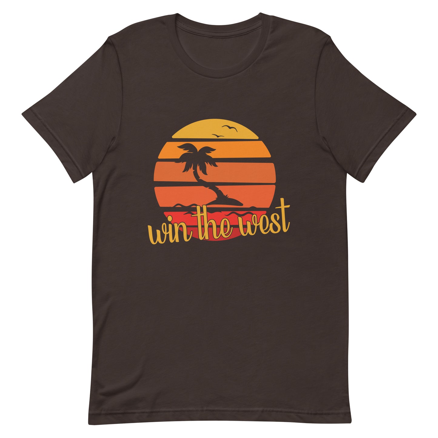 A-34 'Win the West' San Diego Palm Tree Style Short-Sleeve Unisex T-Shirt