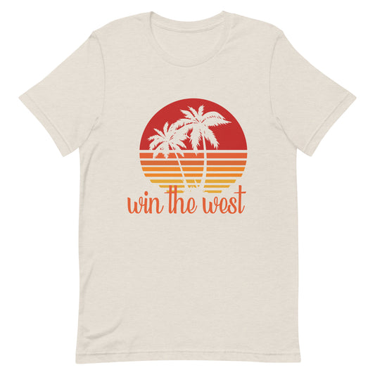 A-27 'Win the West' Palm Trees Style Short-Sleeve Unisex T-Shirt