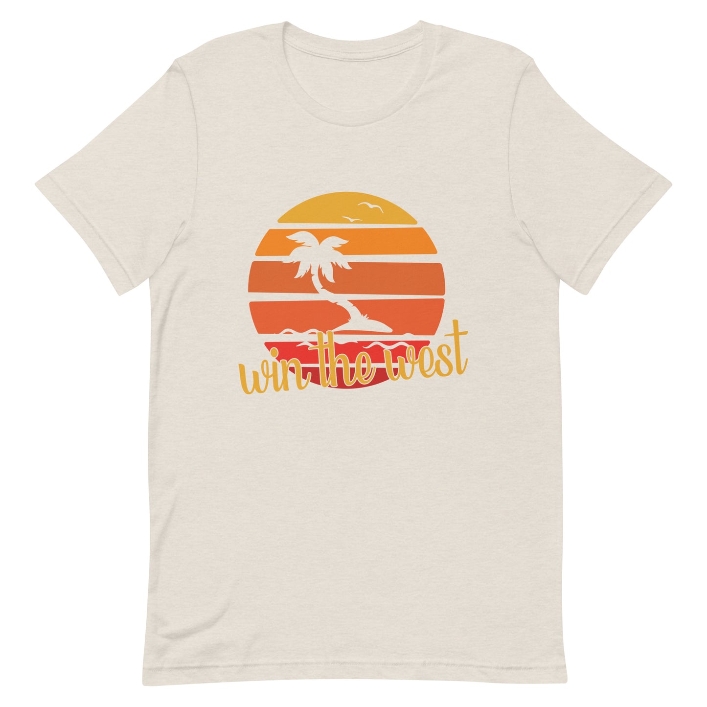 A-34 'Win the West' San Diego Palm Tree Style Short-Sleeve Unisex T-Shirt