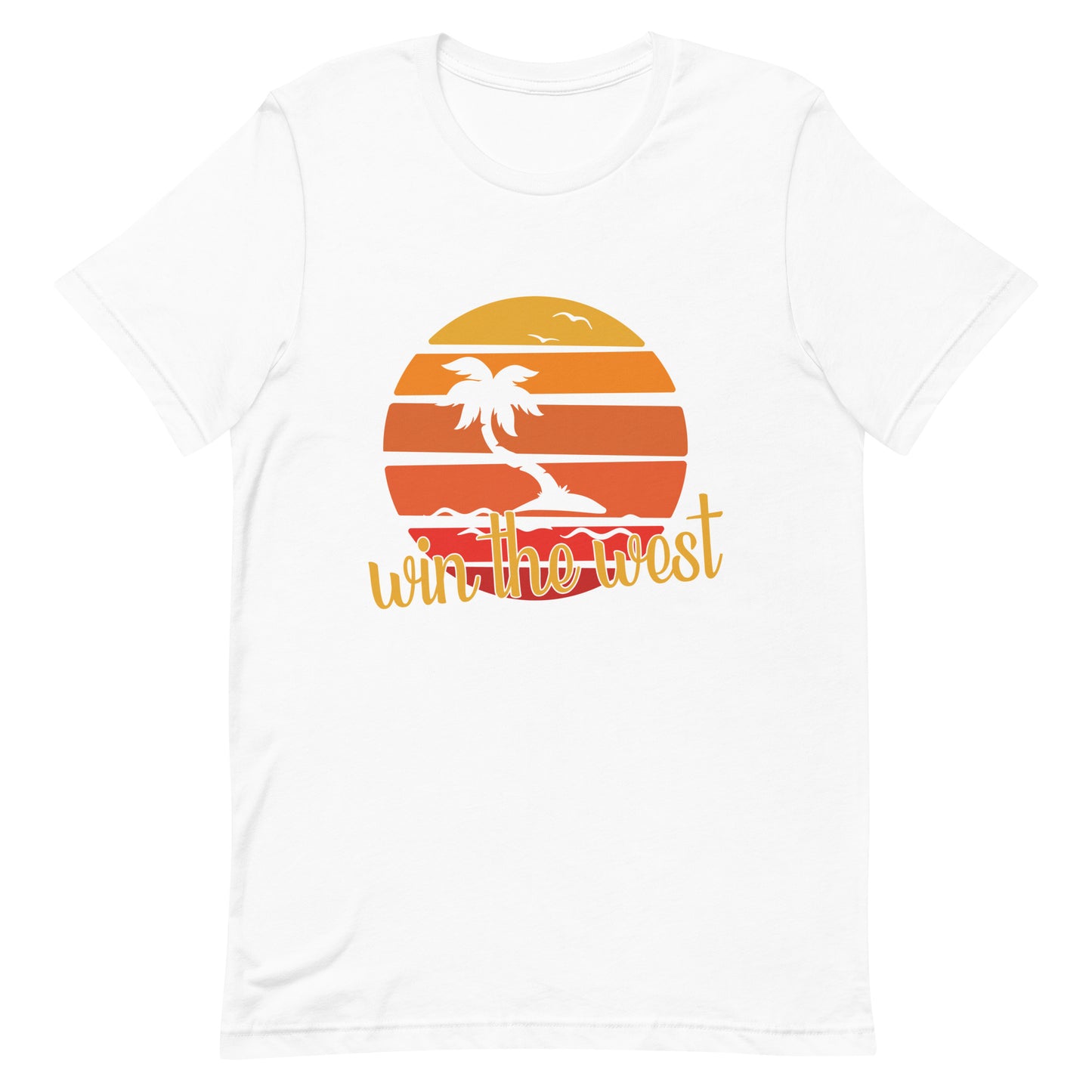 A-34 'Win the West' San Diego Palm Tree Style Short-Sleeve Unisex T-Shirt